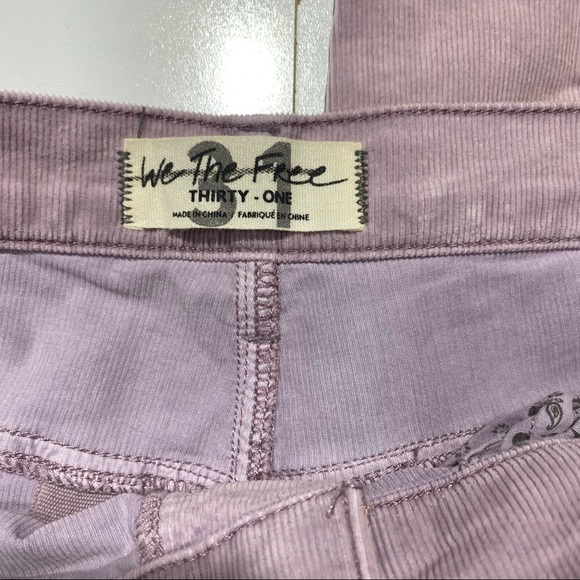 We The Free Lilic Sun Chaser High Rise Button Fly Corduroys Size 31 NWOT - Picture 10 of 15